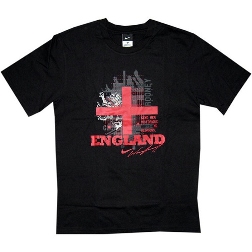 England hero's tee World Cup 2010 Rooney 9 - black-M Sort