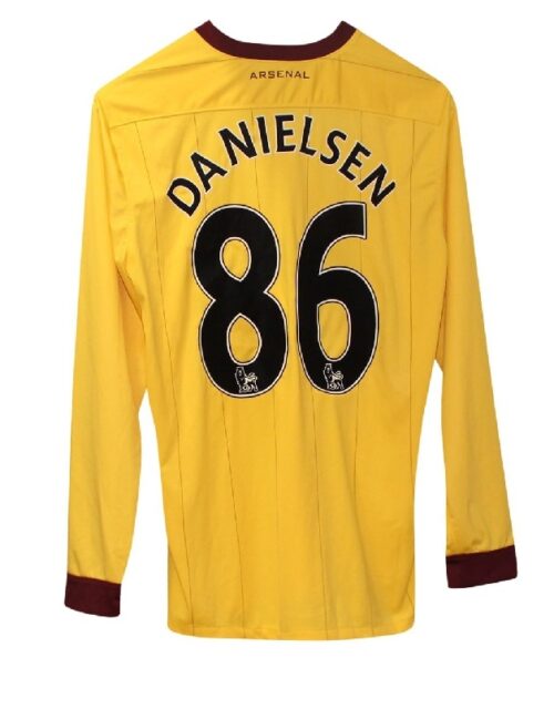 Arsenal away jersey Long Sleeve 12/13  - Nikolajsen 86-L Gul