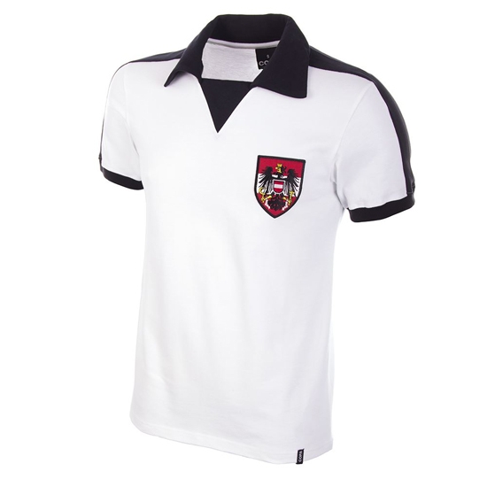 Austria World Cup 1978 Retro Football Shirt (på lager)-S Hvid