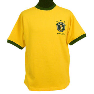 Brasilien retrotrøje - VM 1982-M Gul