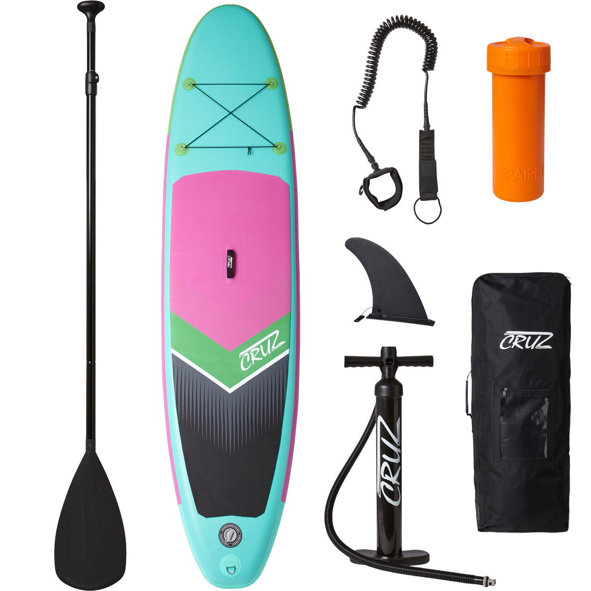 Cruz Oppusteligt 2-lags Stand Up Paddle board, Knockout Pink