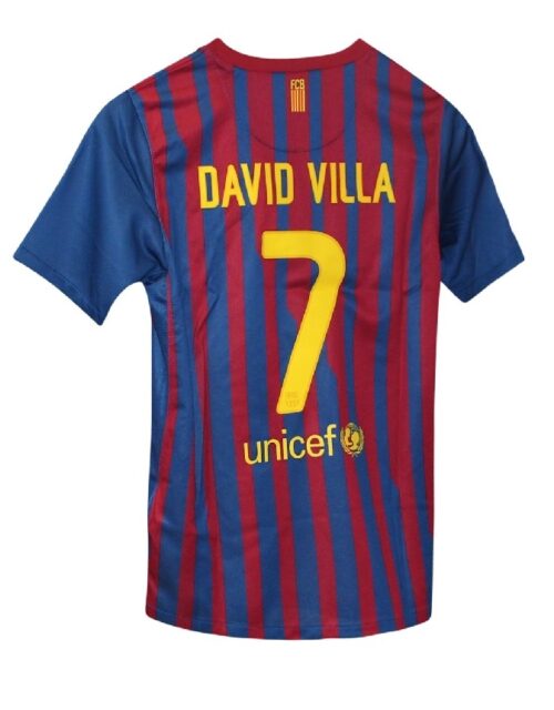 FC Barcelona home jersey 2011/12 - youth - David Villa 7-YM | 140-152 old Blå