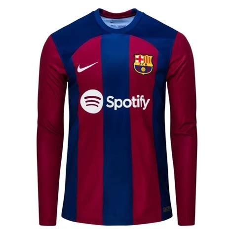 FC Barcelona home jersey L/S 2023/24 - mens-XL Blå