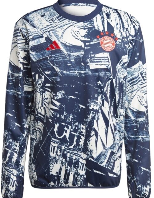 FC Bayern Munich pre-match jersey L/S 2024 - mens-M Mørkeblå