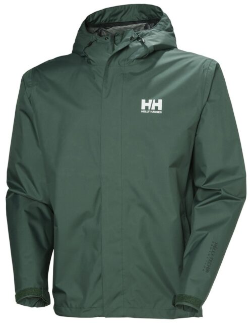 Helly Hansen Seven J Regnjakke Herre, jungle green