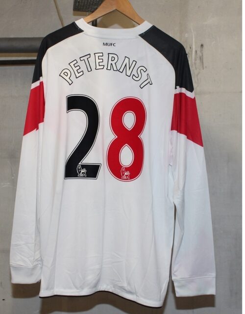 Manchester United away jersey L/S 2010/11 - Peternst 28-XXL Hvid