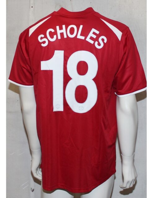 Nike teamsport jersey - Scholes 18 - flag-L Rød
