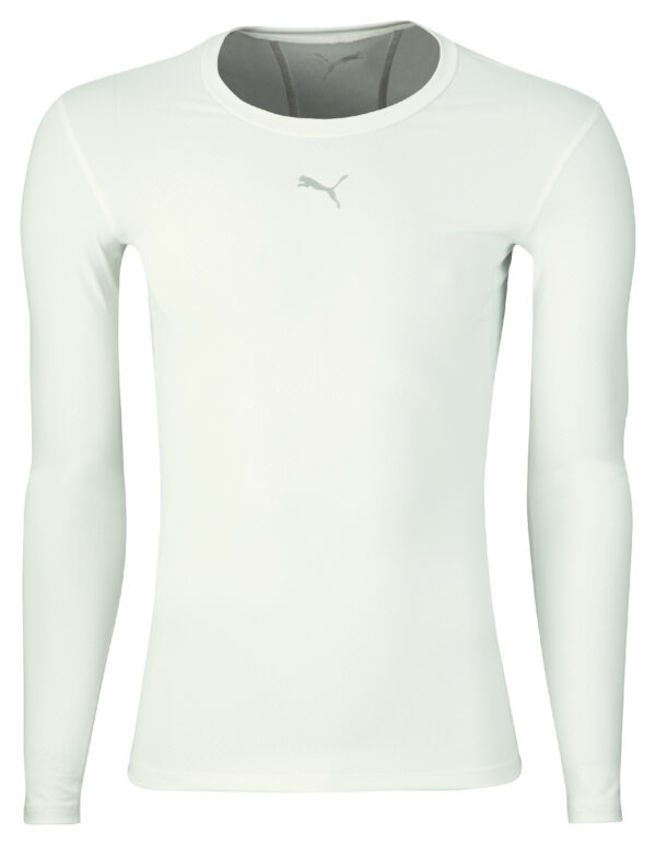 Puma compression tee Lange Ærmer - hvid-M