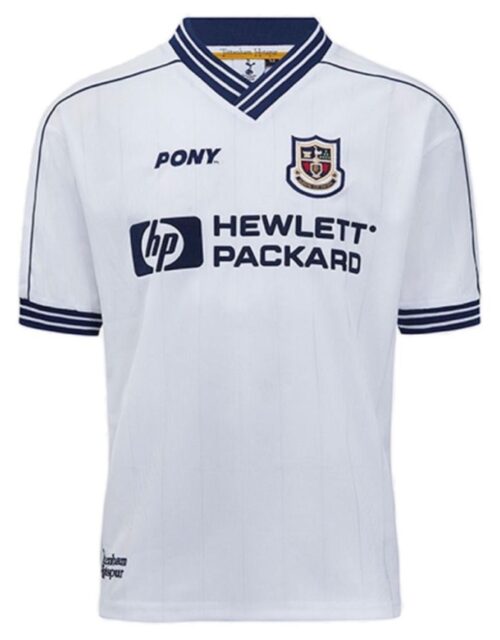 Tottenham retro home jersey 1997- mens-L Hvid