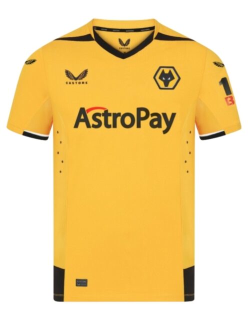 Wolves Home Jersey 2022/23 - aut - sponsor-XL Gul