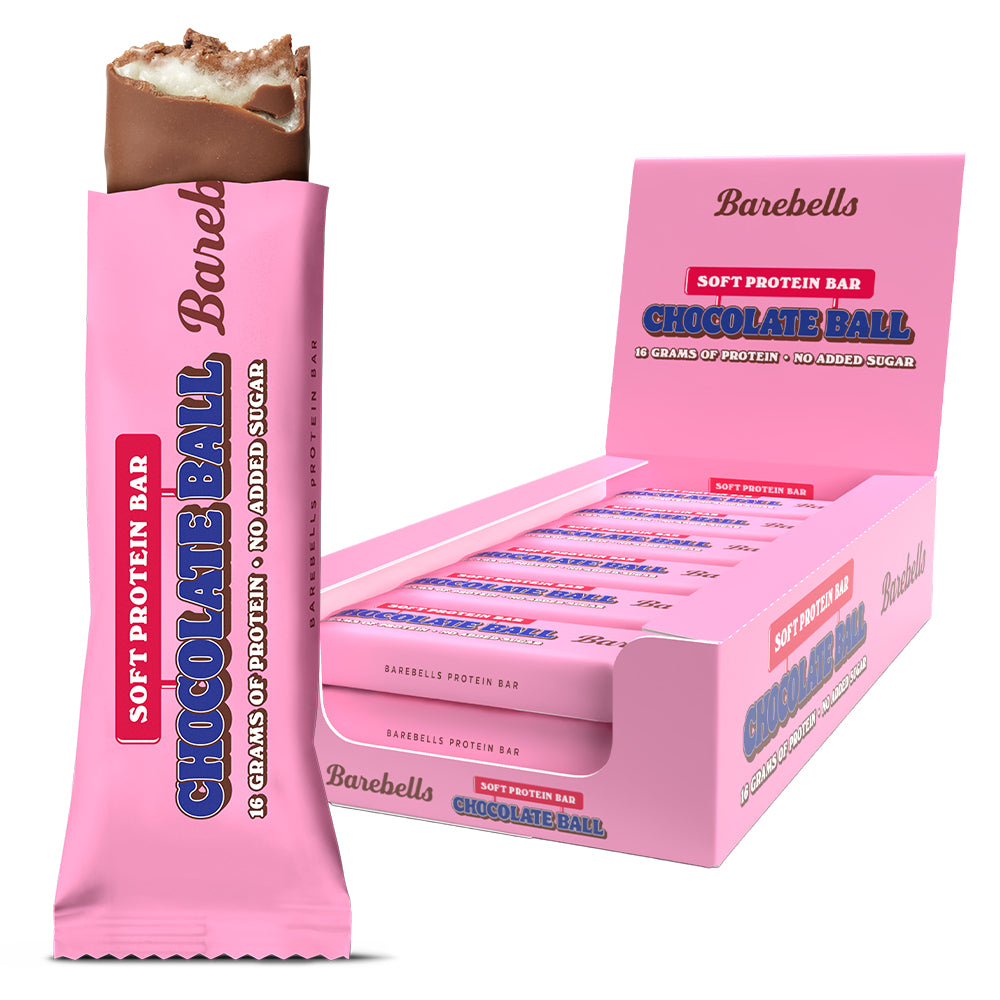 Barebells Chocolate Ball (12x55g)  -  Sukkerfri proteinbar med kaffe og kokos | Højt proteinindhold