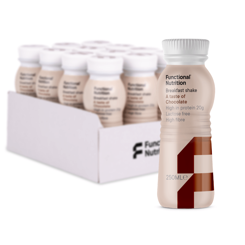 Functional Nutrition Shake (12x250ml)  -  Den perfekte Breakfast Chocolate | Proteinrig med få kcal