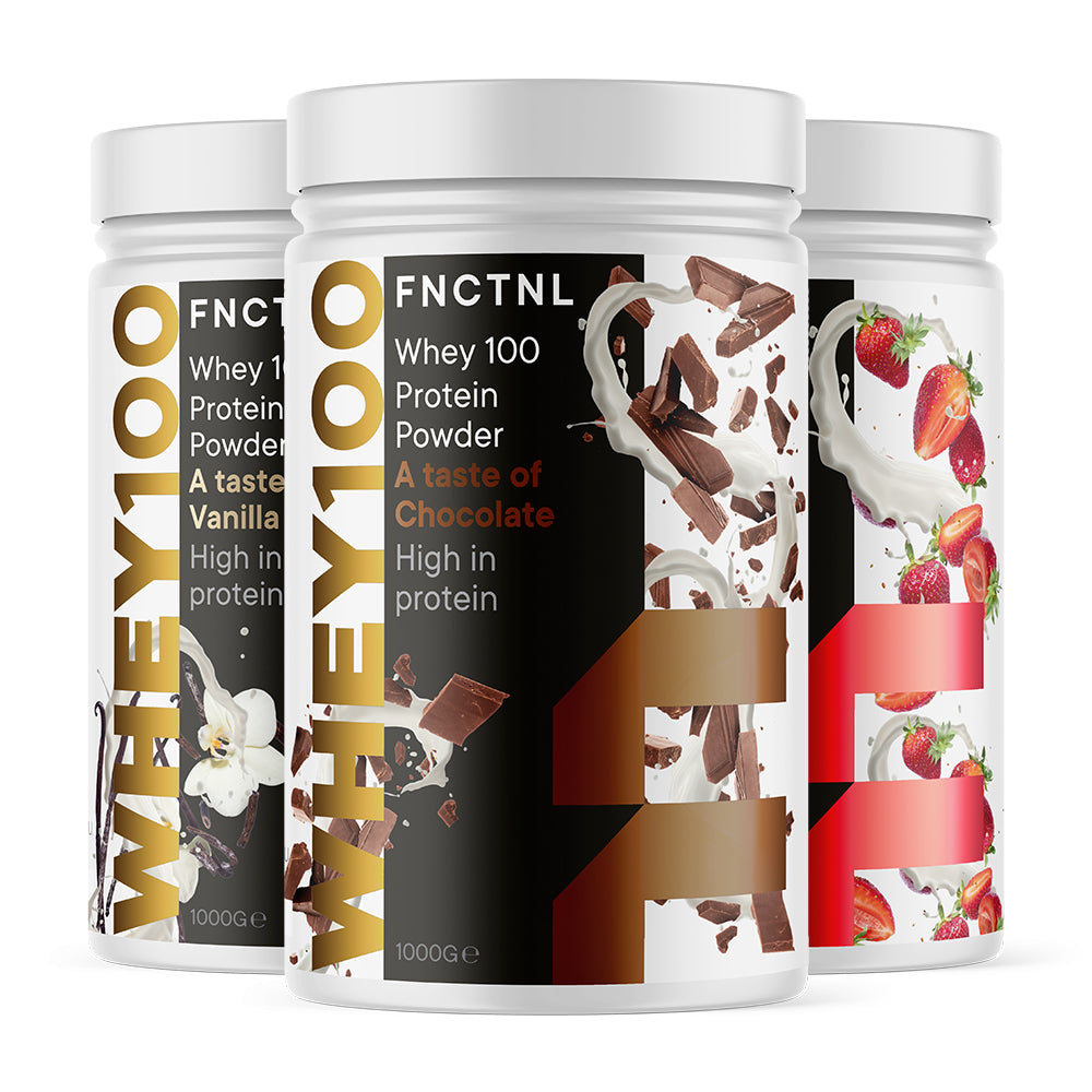 Functional Whey 100 (1kg)  -  Proteinpulver med høj kvalitet & god smag | Let opløseligt