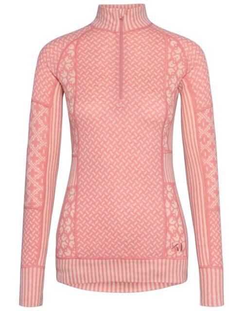Kari Traa Smekker Half-Zip Skiundertrøje Dame, lotus