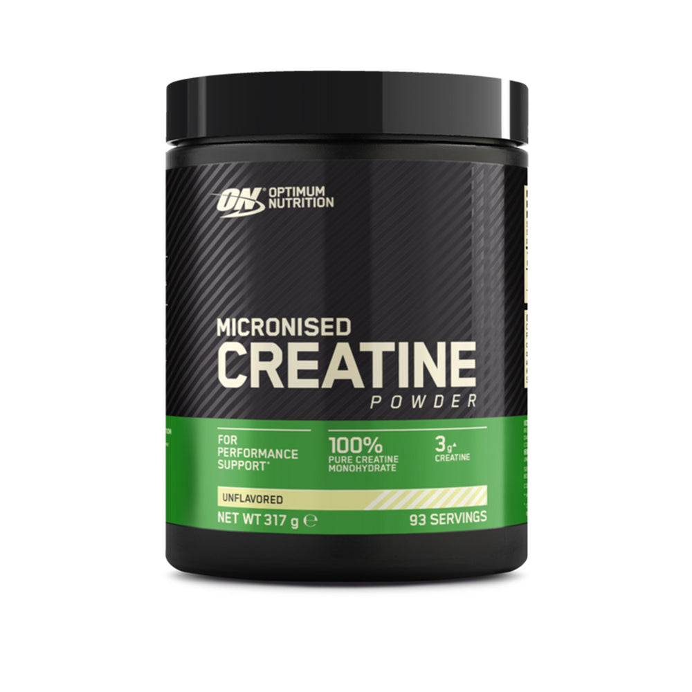 Optimum Micronised Creatine (317g)  -  Kreatinmonohydrat | Øger styrke & muskelvækst