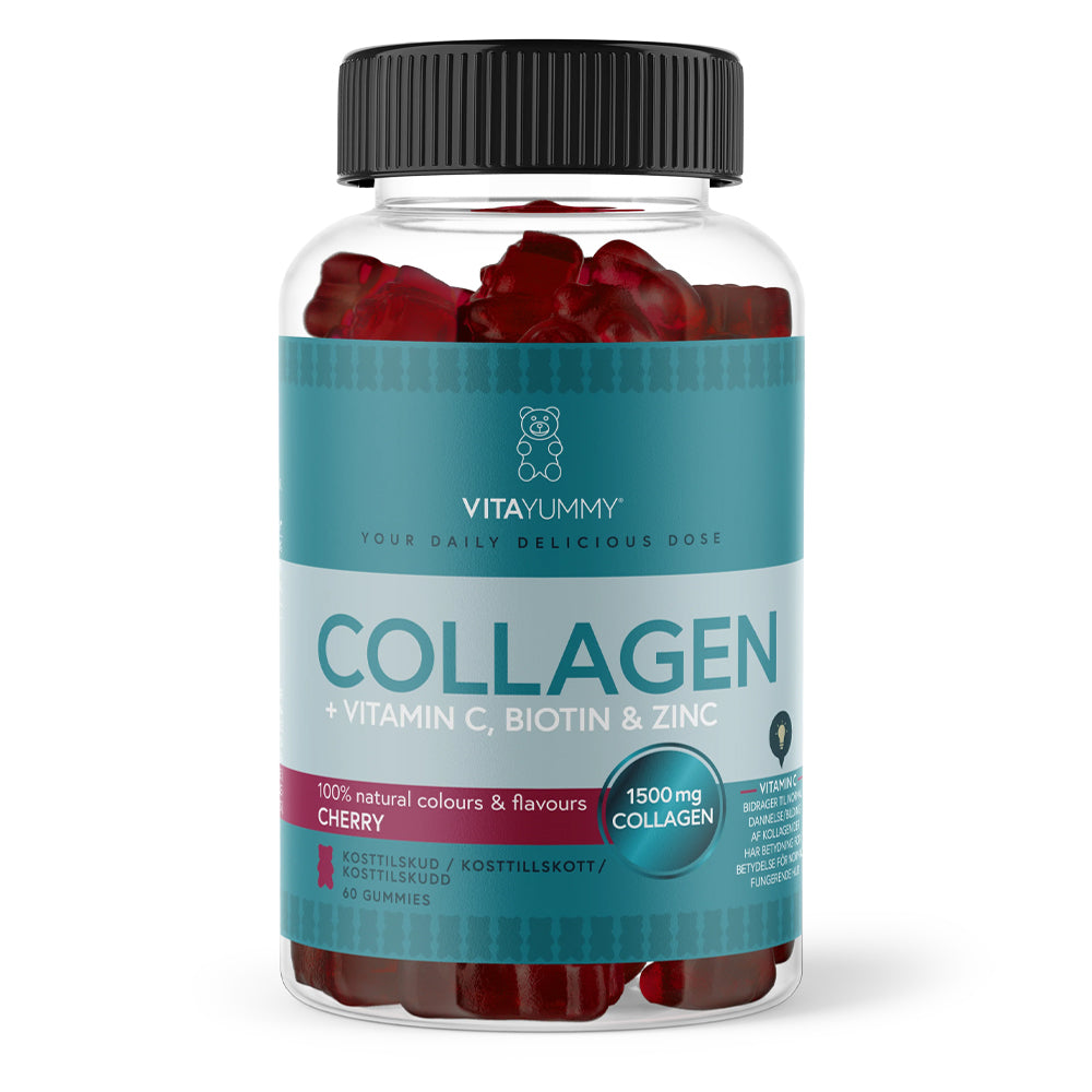 VitaYummy Collagen - Cherry (60 stk) - Kollagen