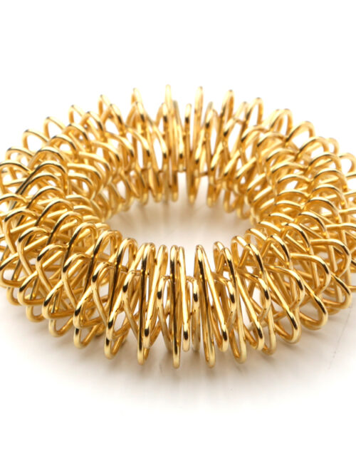 Akupressur ringe / Finger roller (Guld)