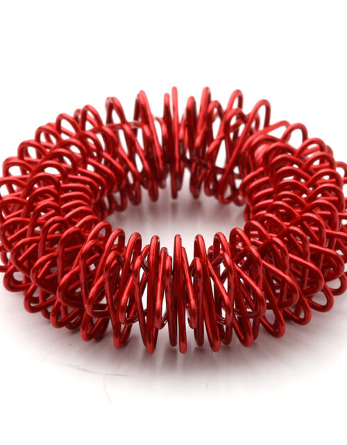 Akupressur ringe / Finger roller (Rød)
