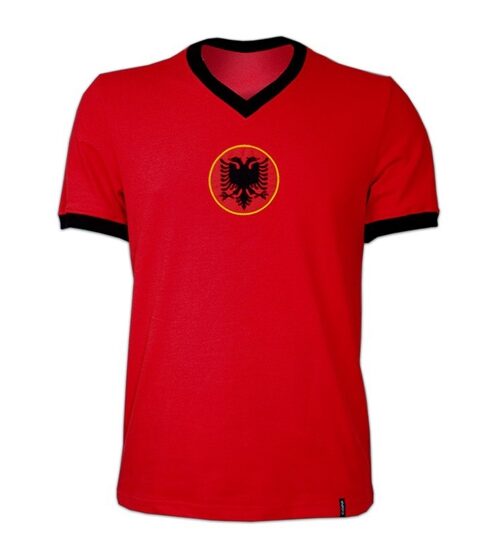 Albania retro shirt (In Stock)-L Rød
