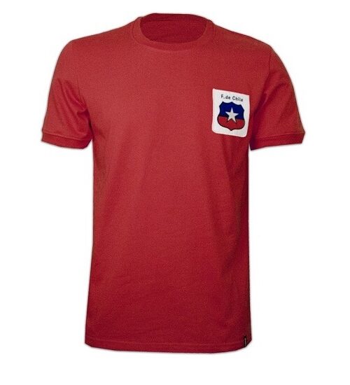 Chile World Cup 1974 Retro Shirt (På lager)-XL Rødbrun