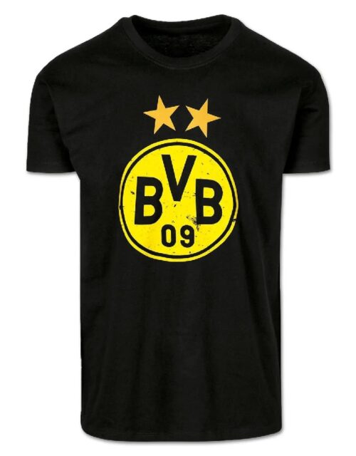 Dortmund BVB T-Shirt with Logo-S Sort