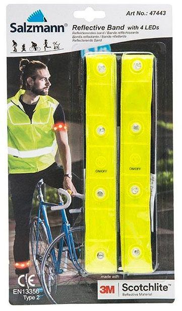 Endurance Reflective Armbånd med 4 LEDs 2-pak