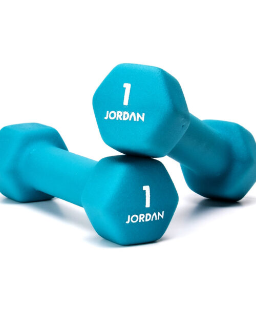Håndvægte 1,0 kg Rød, Jordan Neopren (sæt)