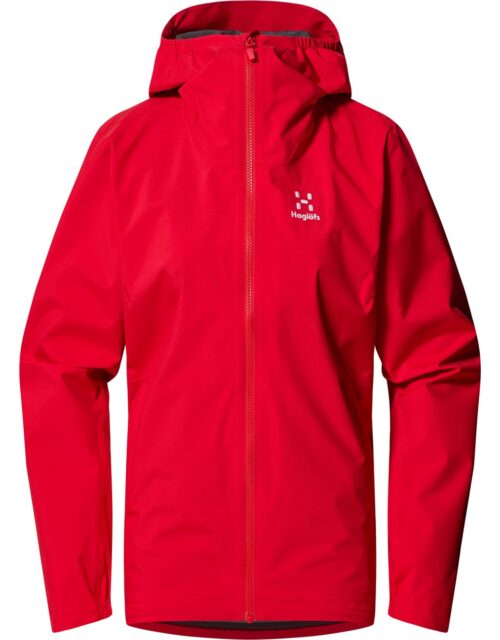 Haglöfs Korp Proof Regnjakke Dame, bright red