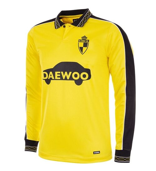 Lierse SK 1997 Retro Football Shirt (På lager)-L Gul