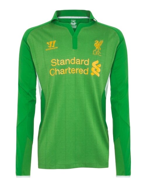 Liverpool hjemme målmandstrøje L/S lange ærmer 2012/13-S Grøn