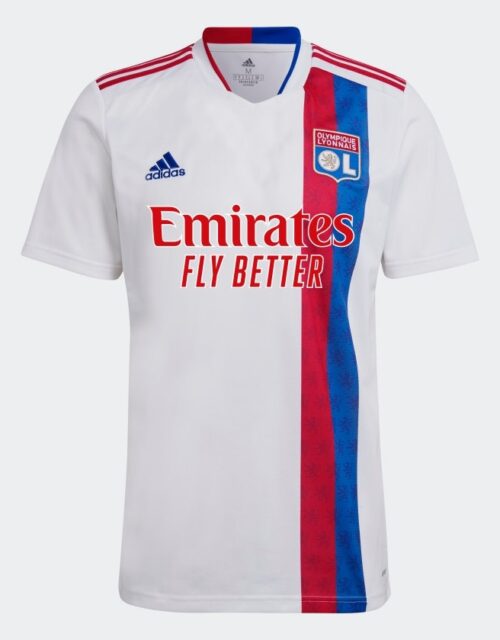 Lyon home jersey 2021/22 - by adidas-XL Hvid