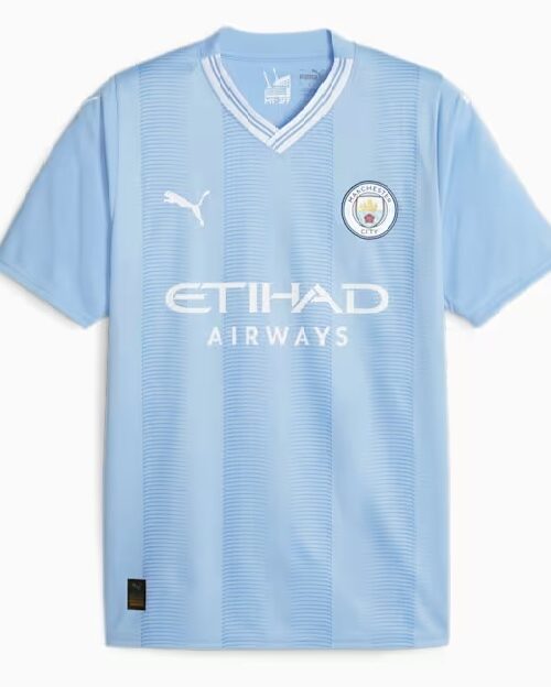 Manchester City home jersey 2023/24 - mens-M Lyseblå
