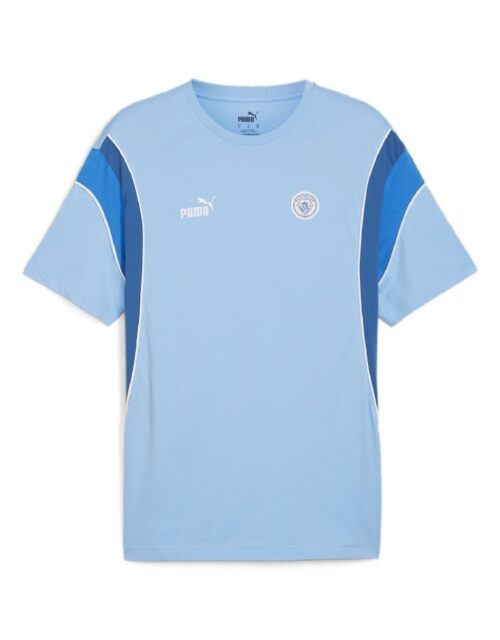 Manchester City t-shirt team - mens-S Lyseblå