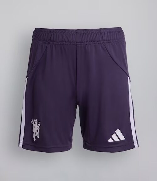 Manchester United away shorts 2025/26 - youth-128 Mørkeblå