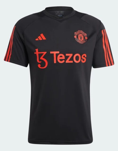 Manchester United training jersey 2023 - mens-M Sort