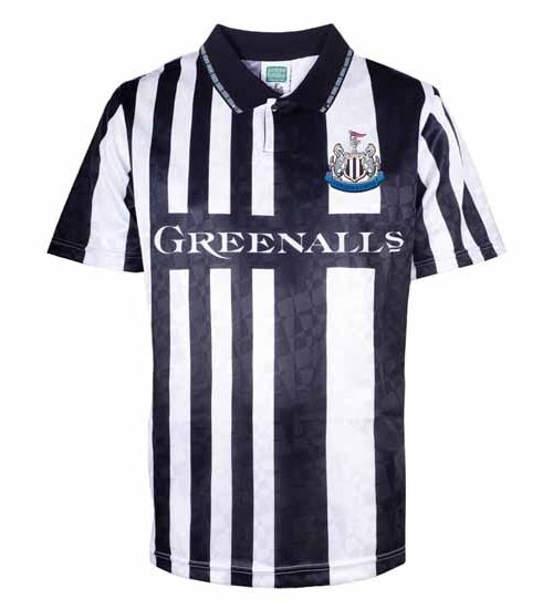 Newcastle United 1990 Retro Football Shirt-XL Sort