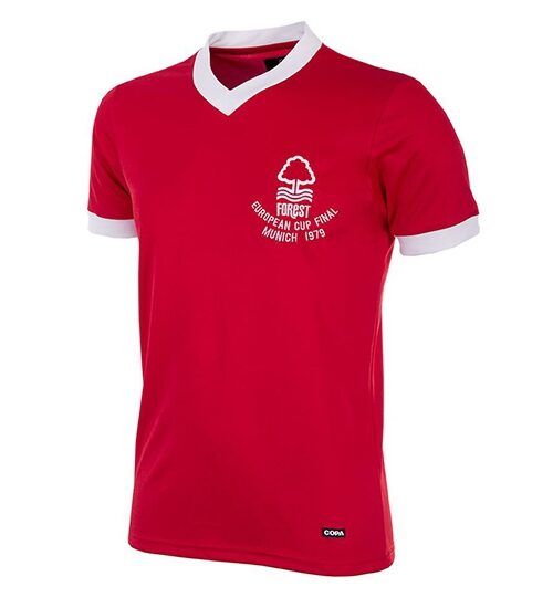 Nottingham Forest 1979 European Cup Final Retro Shirt (På lager)-L Rød