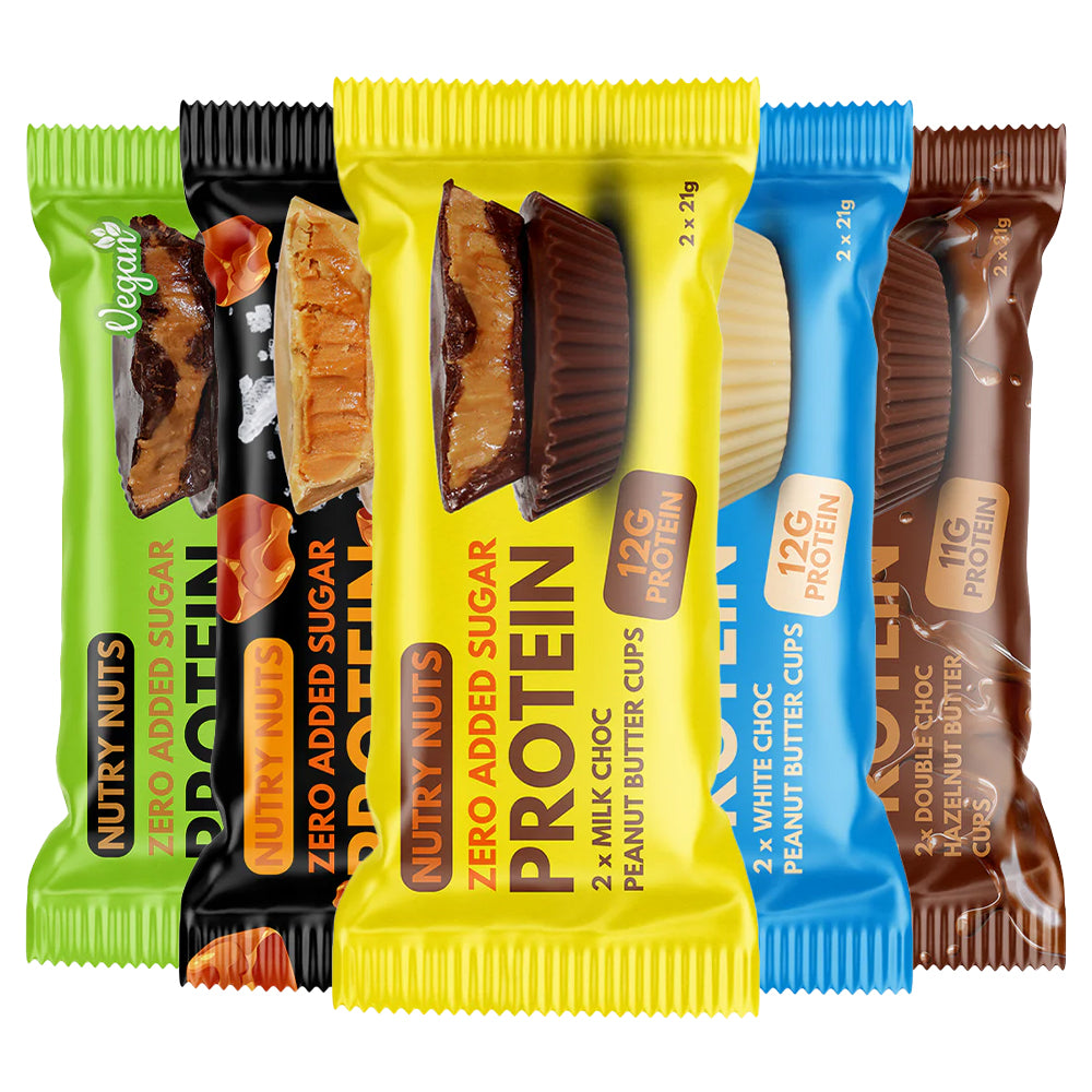 Nutry Nuts Peanut Butter Cups (12x42g)  -  Bland selv | Lækker chokolade & peanutbutter