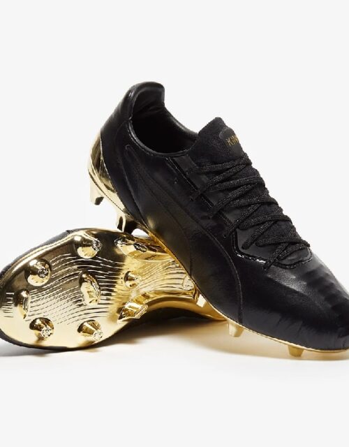 Puma King Platinium FG cleats - black-46 EU 12 US Sort
