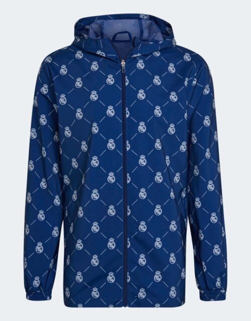 Real Madrid wind breaker blue - by adidas-M Blå