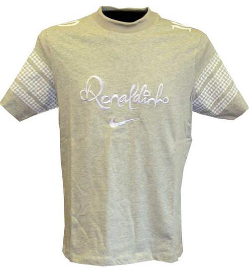 Ronaldinho R10 sommer top - grå-hvid-S