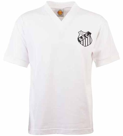 Santos 1950S-1960S Retro Football Shirt-L Hvid