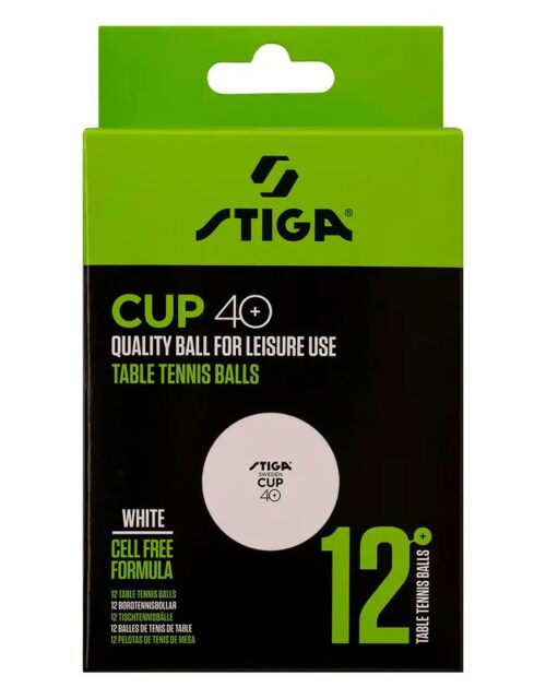 Stiga Cup 40+ Bordtennisbolde 12-pak