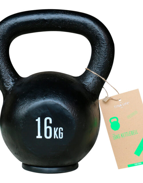 Titan LIFE Kettlebell 16 kg. (Støbejern)