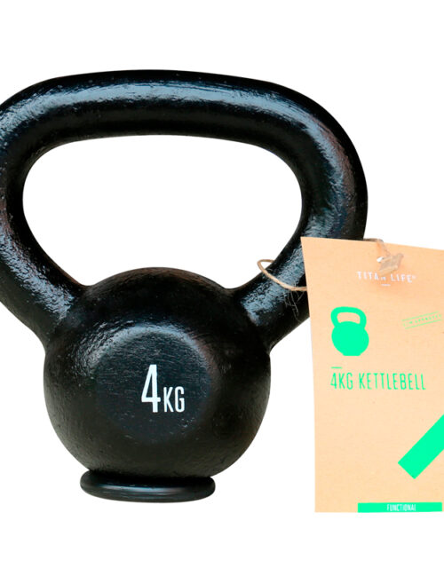 Titan LIFE Kettlebell 4 kg. (Støbejern)
