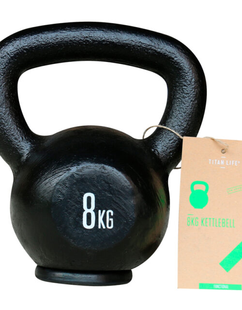 Titan LIFE Kettlebell 8 kg. (Støbejern)