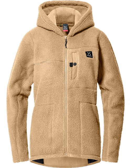 Haglöfs Malung Pile Hood Fleecetrøje Dame, sand