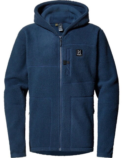 Haglöfs Malung Pile Hood Fleecetrøje Herre, tarn blue