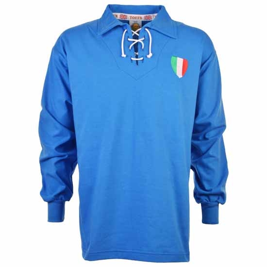 Italy 1940-1950s Retro Football Shirt-XXL Blå