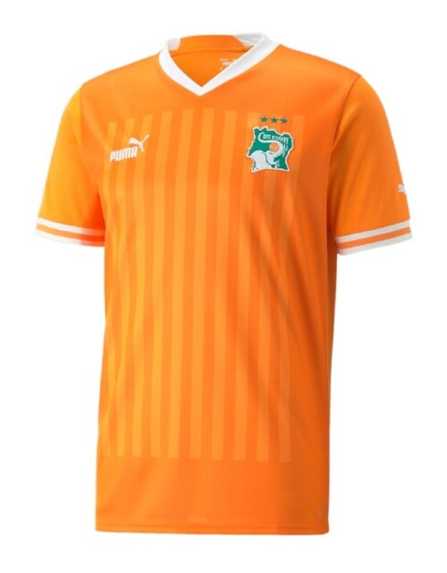 Ivory Coast home jersey 2023 - mens-L Orange